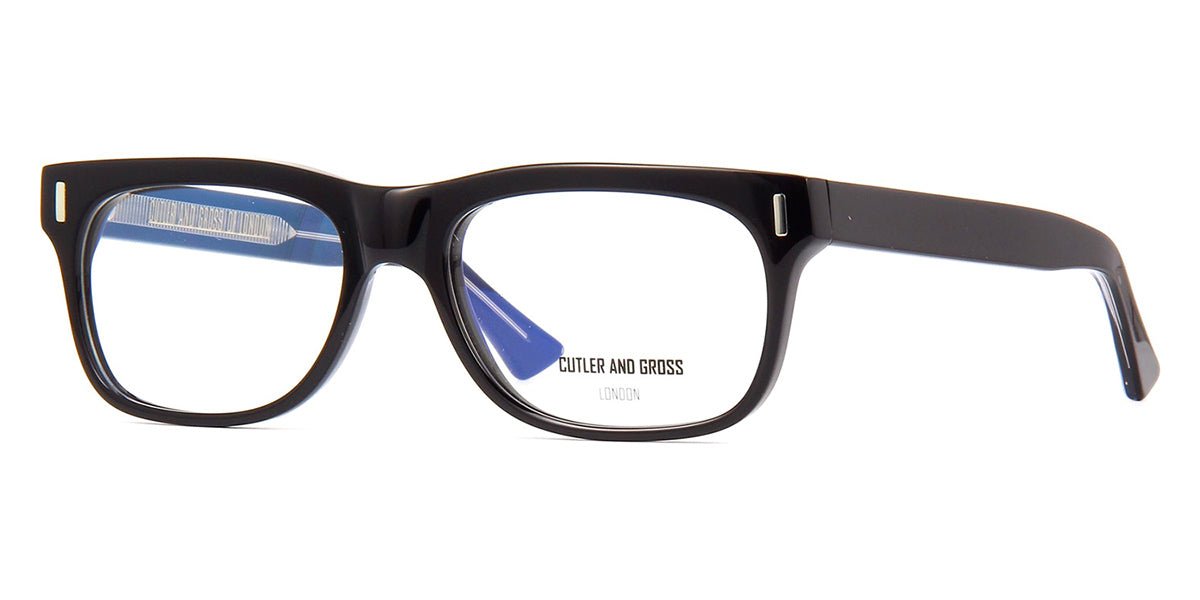 Rectangular black eyeglasses